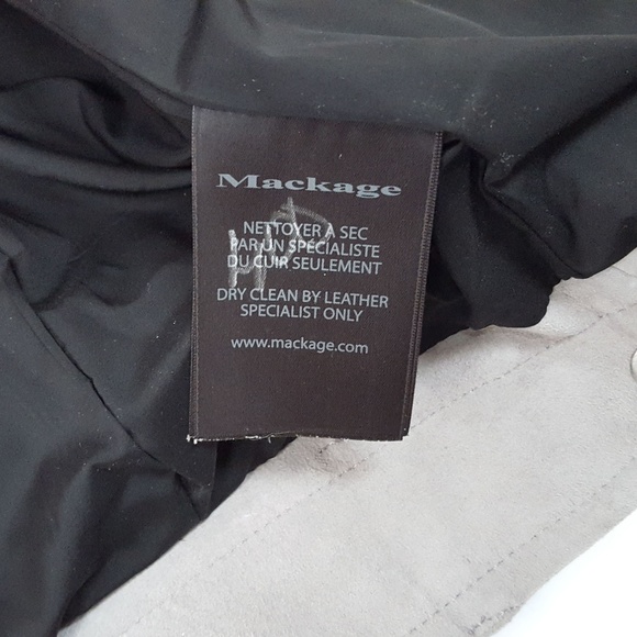 Mackage, Hania-Su Suede Moto Jacket, Gray, Small - Picture 7 of 8